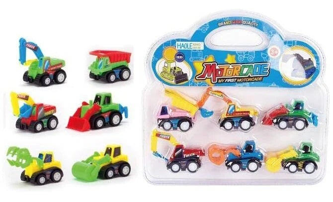Haole Xing 538-5 Toy Car Set in Blister Pack