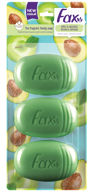 Fax Apple & Avocado Oil Bar Soap, 3 x 100 g