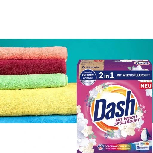 Dash 2-in-1 Color Laundry Detergent Powder, 50 Loads, 3 kg - Image 2