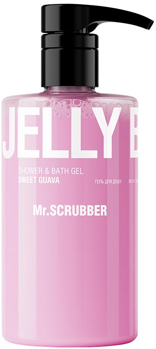 Mr. Scrubber Jelly Bubbles Sweet Guava Shower Gel, 500 mL