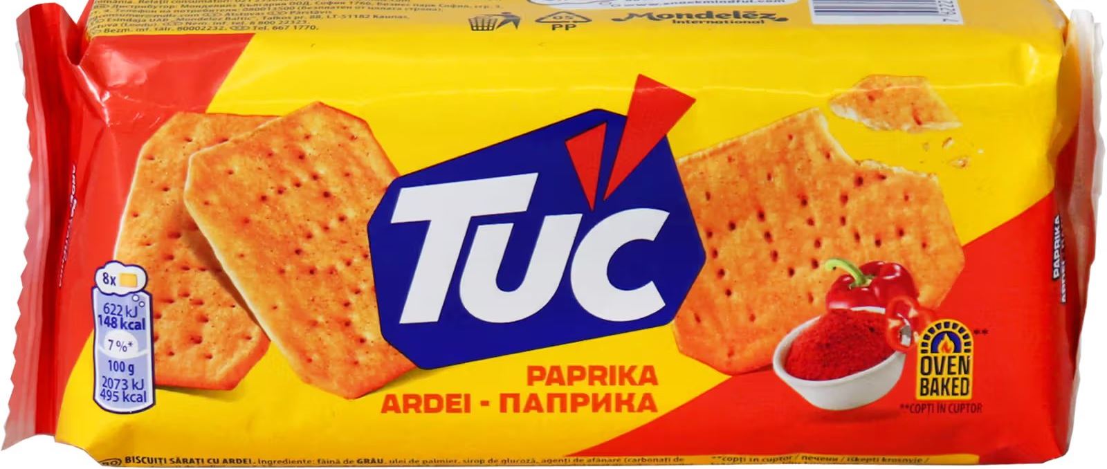 Tuc Paprika Salted Crackers, 100 g