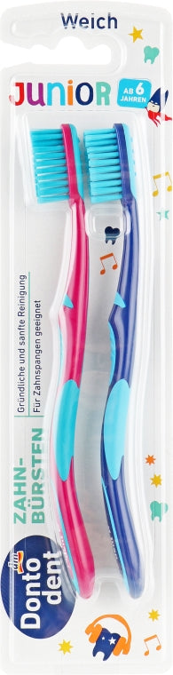 Dontodent Junior Kids Toothbrush, 2 pcs