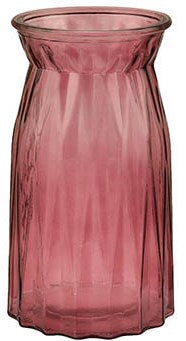 VIVA Comet 6841674 Purple-Red Glass Vase, 25 cm