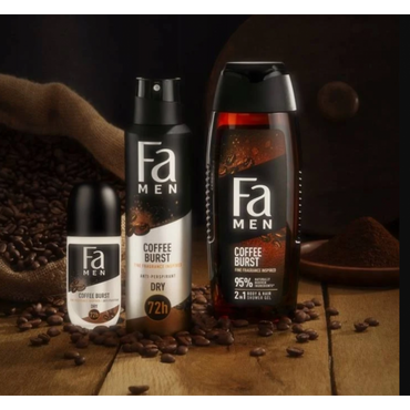 Fa Coffee Burst Men's Roll-On Deodorant, 50 mL - Image 2