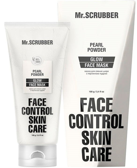 Mr. Scrubber Glow Face Control Pearl Powder Radiance Face Mask, 100 g