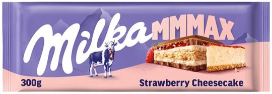 Milka Strawberry Cheesecake Milk Chocolate, 300 g