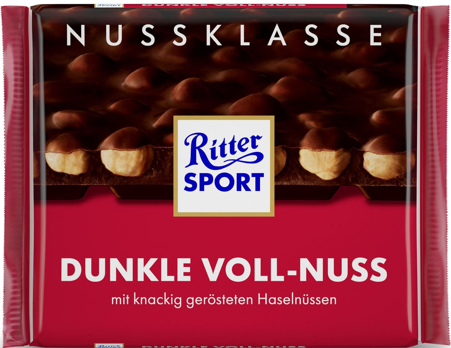 Ritter Sport Dark Whole Hazelnut Chocolate, 100 g