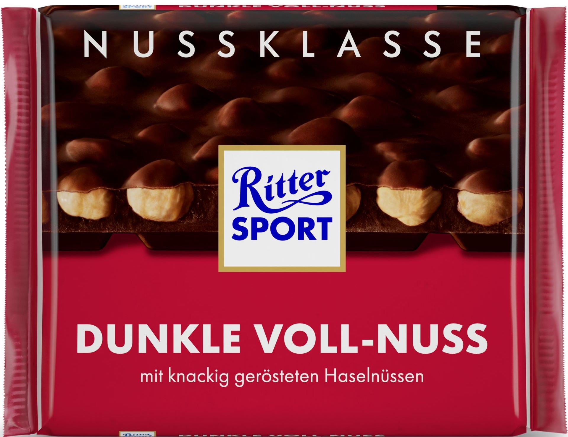 Ritter Sport Dark Whole Hazelnut Chocolate, 100 g