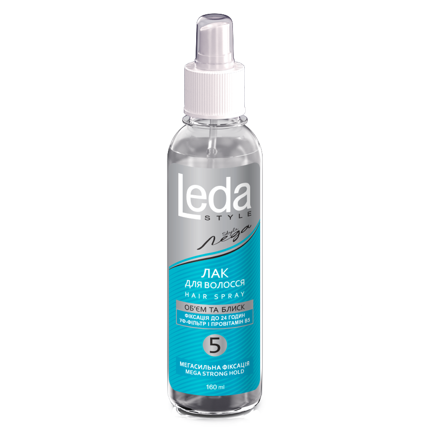 Leda Style Mega Strong Hold 5 Hair Spray, 160 mL