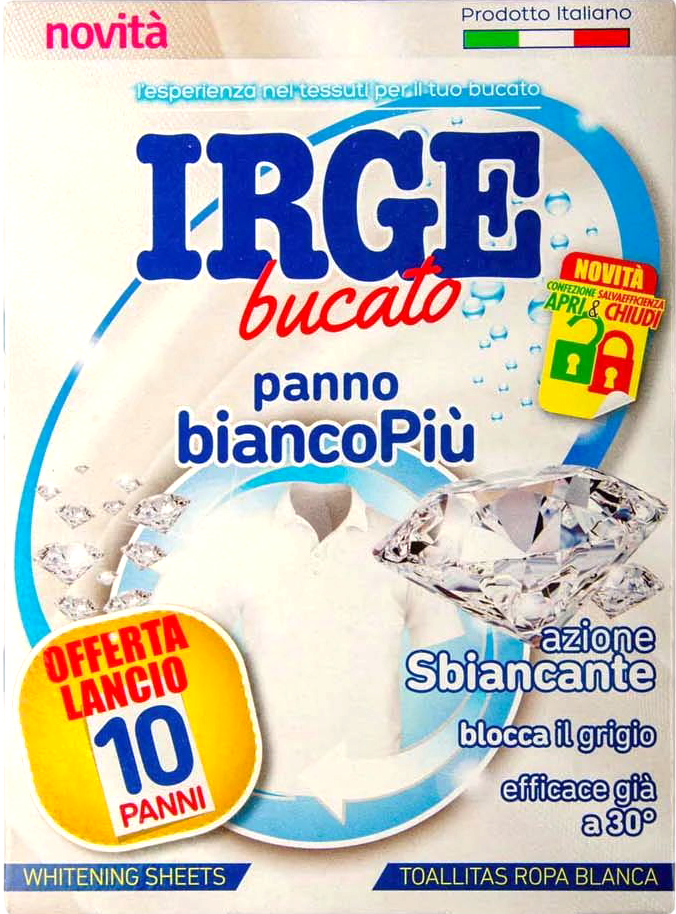 Irge Bleach Laundry Color Catcher Sheets for Whites, 10 pcs