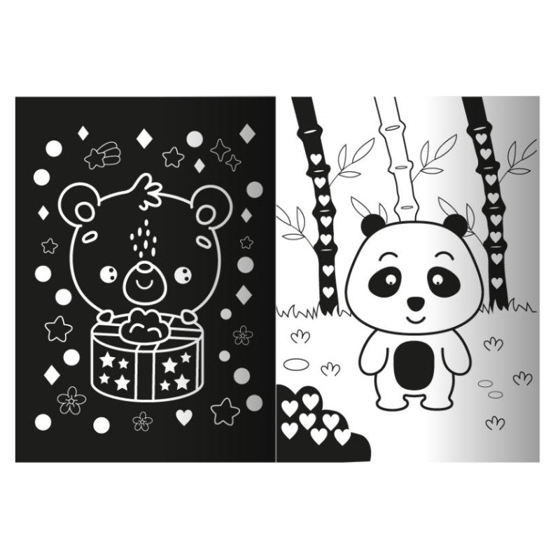 Apelsyn RM-69 Kids' Coloring Book with Neon Stickers - Image 2