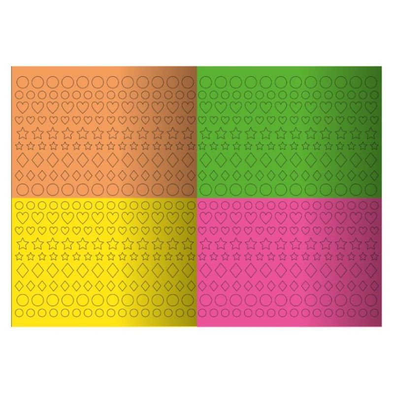 Apelsyn RM-69 Kids' Coloring Book with Neon Stickers - Image 3
