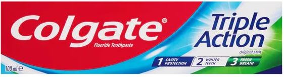 Colgate Triple Action Toothpaste, 100 mL