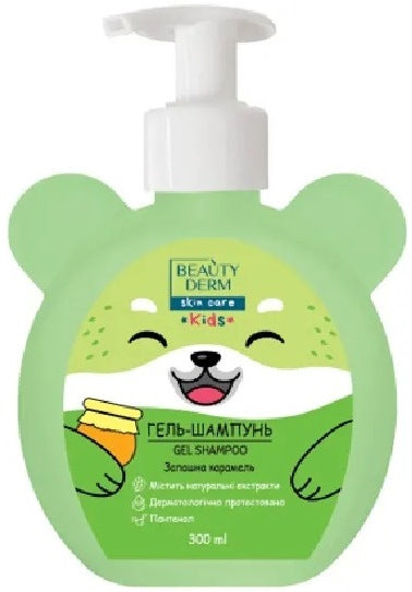 Beautyderm Kids Caramel Shampoo & Shower Gel with Pump, 300 mL