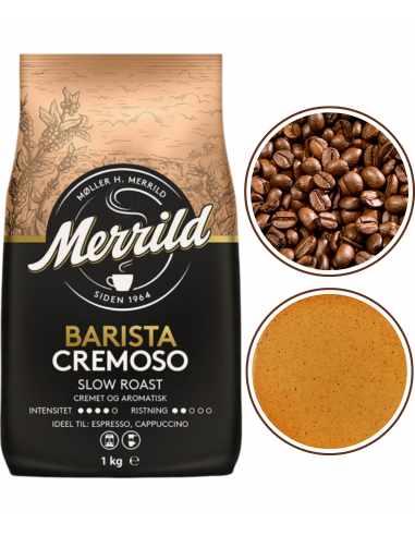 Merrild Barista Cremoso Whole Bean Coffee, 1 kg - Image 2