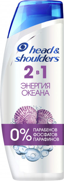 Anti-Dandruff Head & Shoulders 2-in-1 Ocean Energy Shampoo, 400 mL