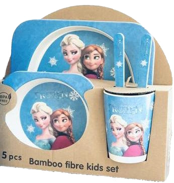 Frozen Kids Eco-Bamboo Tableware Set, 5 pcs