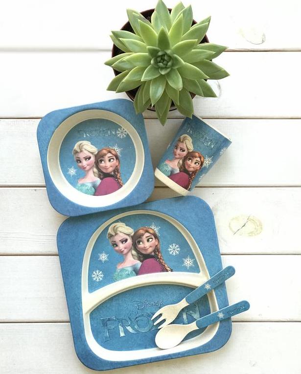 Frozen Kids Eco-Bamboo Tableware Set, 5 pcs - Image 2