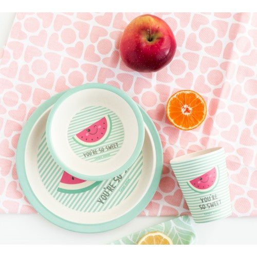 Canpol Babies 226 Pink Kids Bamboo Tableware Set, 3 pcs - Image 4