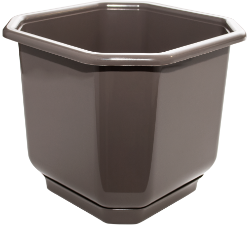 Aleana Lady 112021 Planter with Saucer, 36 x 36 cm, 23 L