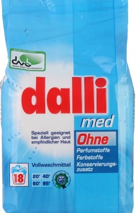 Dalli Med Ohne Universal Laundry Detergent Powder, 18 Loads, 1.215 kg - Image 2