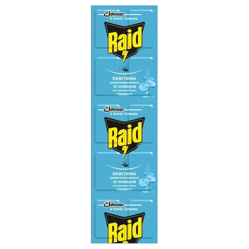 Raid Eucalyptus Mosquito Repellent Plates, 10 pcs