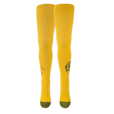 Duna 5420 Kids' Spring/Fall Tights, 110-116 cm, Yellow with Print - Image 2