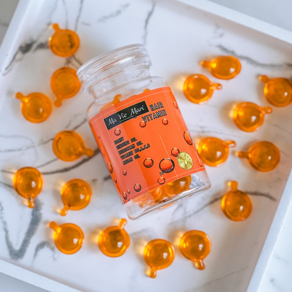 Ma Vie Mari Hair Vitamin Honey Oil Nourishing Capsules for Brittle Hair, 30 pcs - Image 2