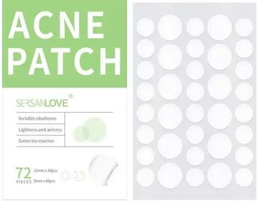 Sersanlove Green Tea Acne Patches, 72 pcs