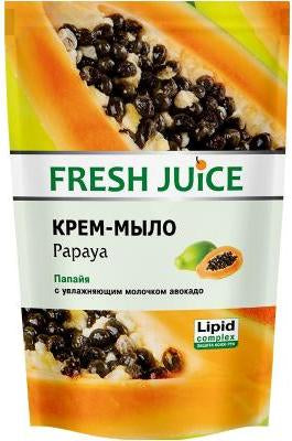 Fresh Juice Papaya Liquid Cream Soap Refill Pouch, 460 mL