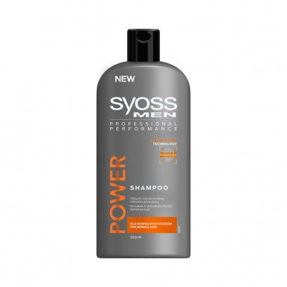 Syoss Men Power Shampoo for Normal Hair, 500 mL