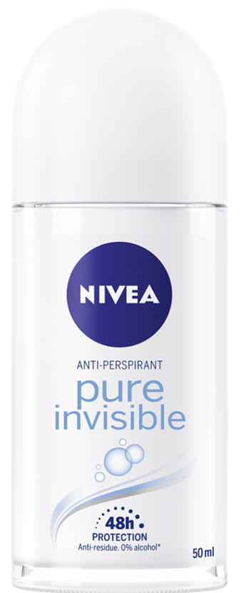 Nivea Invisible Protection Women's Roll-On Deodorant, 50 mL