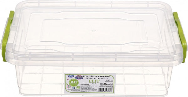 Al-Plastik Elit No. 1 Flat Food Storage Container, 1.8 L - Image 2