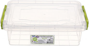 Al-Plastik Elit No. 1 Flat Food Storage Container, 1.8 L - Image 2