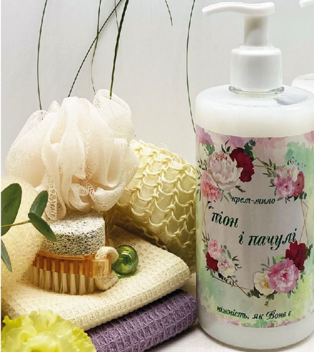 Armoni Sabon Peony & Patchouli with Pump Liquid Cream Soap, 500 mL - Image 3