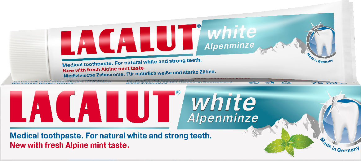 Lacalut White Alpine Mint Toothpaste, 75 mL
