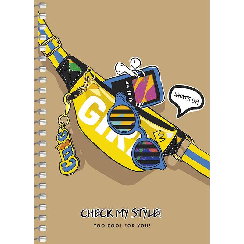 Shkolyaryk A6-SC-080-6120K A6 Spiral Grid Notebook, 80 Sheets - Image 4