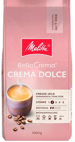 Melitta Bella Crema Dolce Whole Bean Coffee, 1 kg