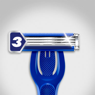 Gillette Blue 3 Hybrid Men's Razor with 9 Refill Cartridges - Image 2
