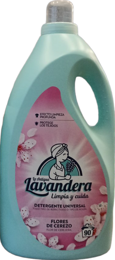 La Antigua Lavandera Cherry Blossom Liquid Laundry Detergent, 90 Loads, 4.5 L - Image 2