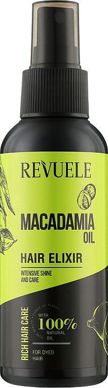 Revuele Macadamia Oil Hair Elixir, 120 mL
