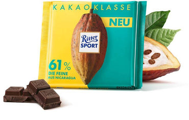 Ritter Sport 61% Cocoa Fine Dark Chocolate, 100 g - Image 2