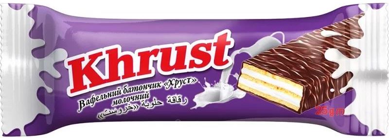 Khrust Milk Wafer Bar, 25 g