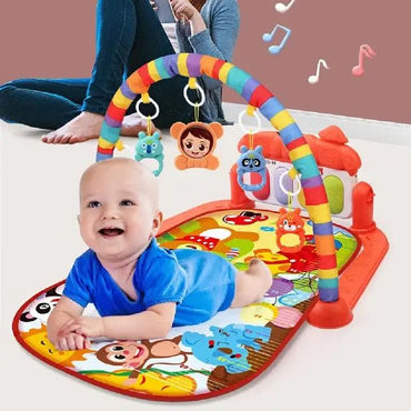 116-36 Play Mat with 4 Hanging Rattles, Sound, Lights & Melodies, Assorted - Image 2