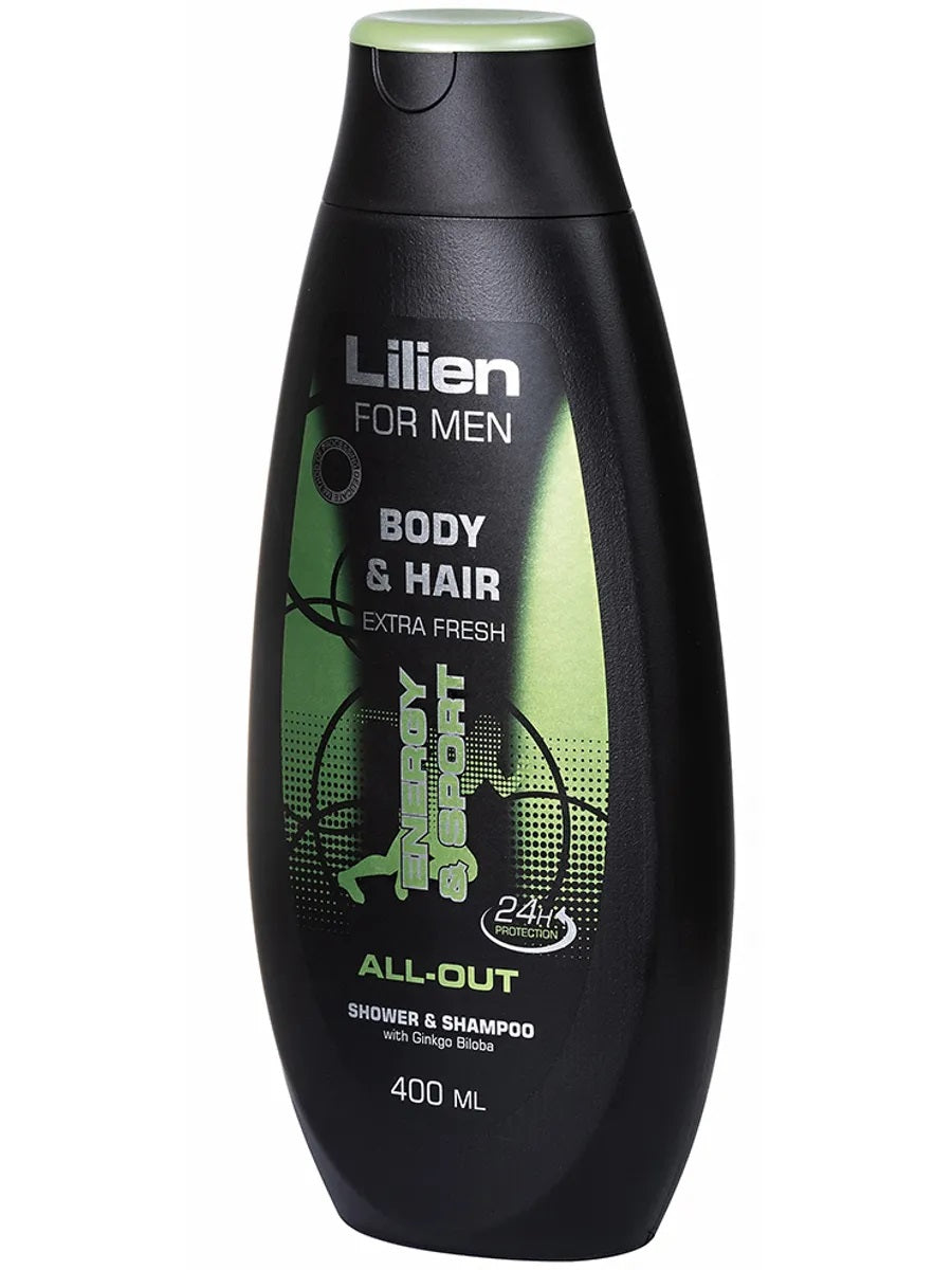 Lilien Men All-Out Shampoo & Shower Gel, 400 mL - Image 2