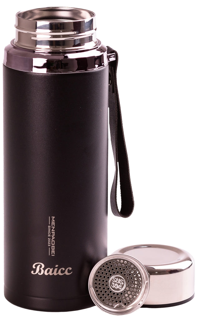 Baicc 8865 Black Stainless Steel Thermos, 800 mL