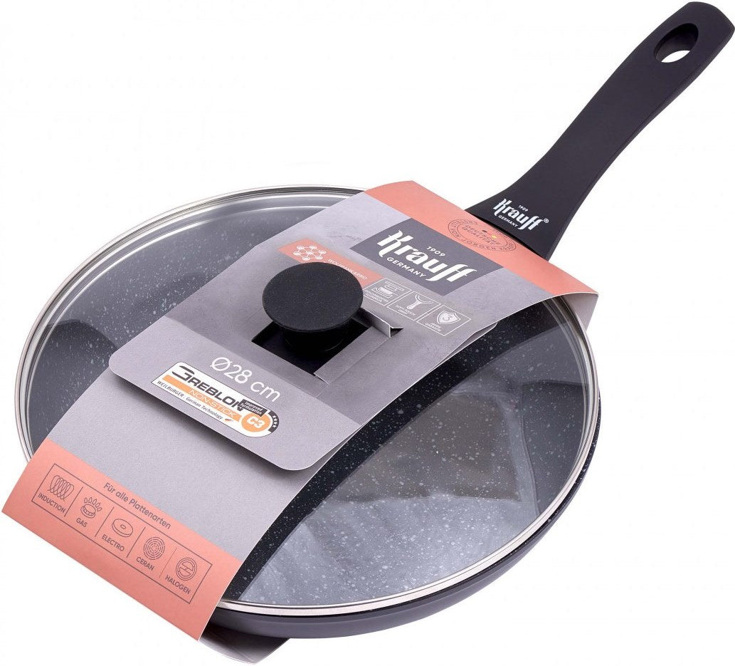 Krauff 88-222-107 Nonstick Frying Pan with Lid, 28 cm