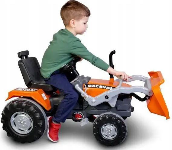 Pilsan 07-297 Pedal Excavator with Bucket, Rubberized Wheels, Adjustable Seat & Steering-Wheel Horn - Image 3