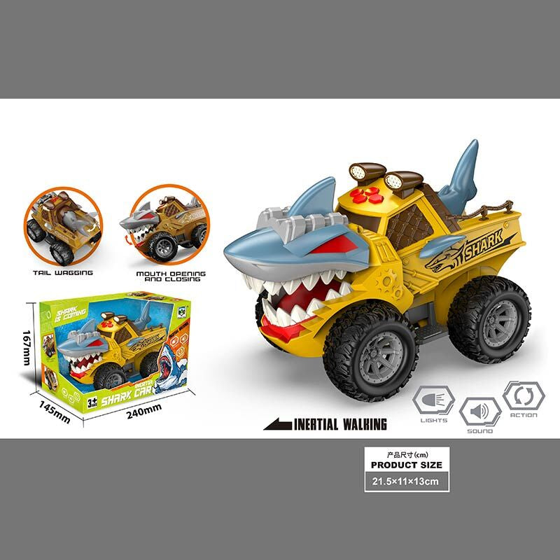 SY 200-1 Friction-Powered Car with Sound, Lights & Moving Tail