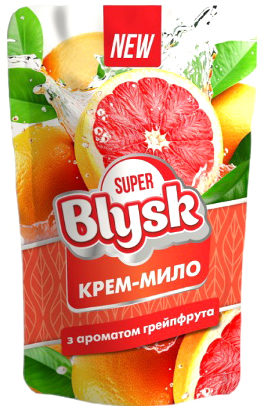 Super Blysk Grapefruit Liquid Cream Soap Refill Pouch, 460 mL